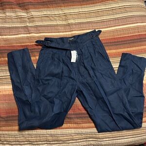 Todd Snyder Navy Linen Gurkha Trouser Pants